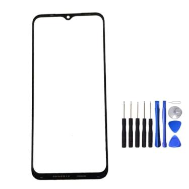 Imagem de UPONEW Para Samsung Galaxy A14 5G tela frontal preta painel de vidro externo substituição de lente com ferramenta de abertura (não LCD e não digitalizador)