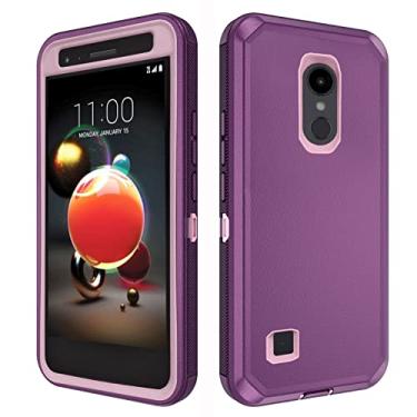 Imagem de Capa para celular LG Aristo 1 2 3 Plus/Rebel 4 LTE/Tribute Empire Dynasty/K8 Plus 2017 2018 K8S capa protetora resistente zona móvel Fortune Phonenix Risio Astro 2+ 3+ K8+ K4 4G LV3 MS210 roxo