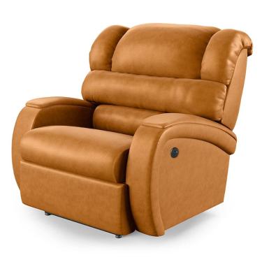 Imagem de Poltrona do Papai Reclinável Napoli Controle Power Elétrico USB PU Whisky FH1 - D`Rossi