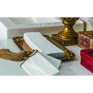 Imagem de Toalha de papel Trevo Relevo branca 25 peças 28 x 25 cm