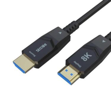 Imagem de Cabo Hdmi Fibra Óptica 2.1 8k 10 Mts - Seccon