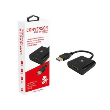 Imagem de Adaptador Conversor Multitela Usb 3.0 / 2.0 Para Hdmi 1080p - 5+