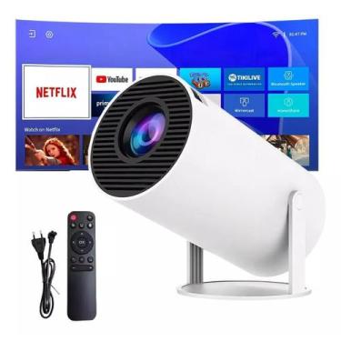 Imagem de Mini Projetor Android 11 Smart Hy300 4K Portátil Tv Celular - Durawell