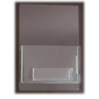 Imagem de Display Porta Folder A6 (10x15) Acrílico Porta Cartão Parede 1Peça - A