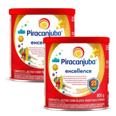 Imagem de Kit 2 Composto Lácteo Piracanjuba Excellence Lata 800g