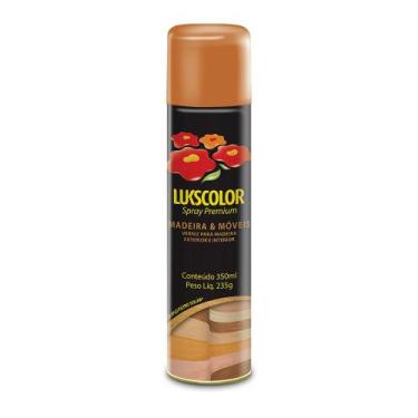 Imagem de Tinta Spray Lukscolor Mult Madeira Mogno 350ml