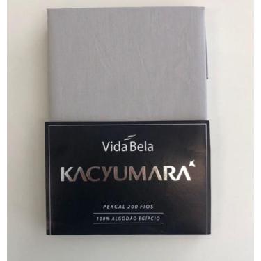 Imagem de Kit 2 Fronhas Vida Bela 200 Fios Lisa 50 x 70cm Kacyumara, Cinza Ash