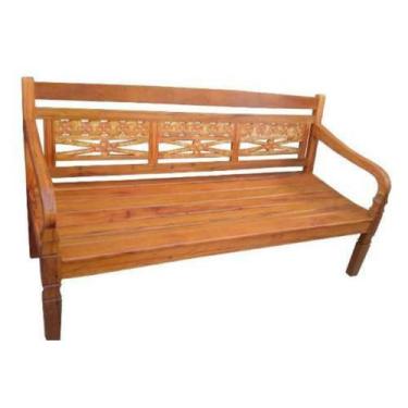 Imagem de Banco Rústico Holambra em Madeira de Demolição - Cód 2139 - Barrocarte