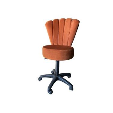 Imagem de Cadeira Mocho Pétala Regulagem De Altura - In9 Decor, Terra Cota