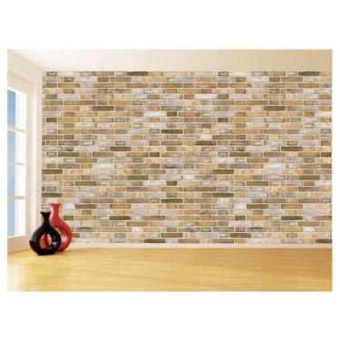 Imagem de Papel De Parede 3D Tijolo Sala Tijolinho Vista 3,5M Xbr23 - Você Decor