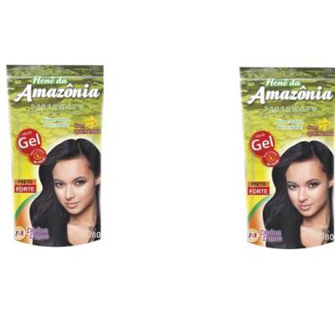 Imagem de Hene em gel amazonia 180gr pouch preto forte (preto azulado) - DIVINA 