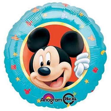Imagem de Anagram Balão de alumínio Mickey Retrato, 45,72 cm, multicolorido