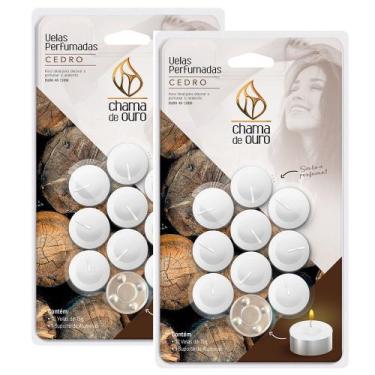 Imagem de Vela Rechaud Aromática Vela Perfumada Decorativa Aromaterapia 15g + 1 