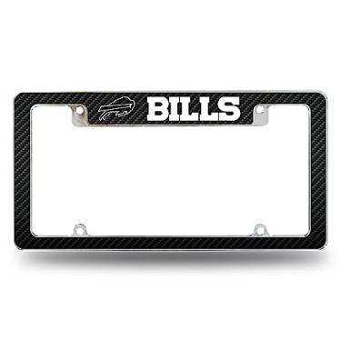 Imagem de Rico Industries Moldura de placa de carro automotiva NFL Buffalo Bills 30,48 cm x 15,24 cm cromada para carro/caminhão/SUV