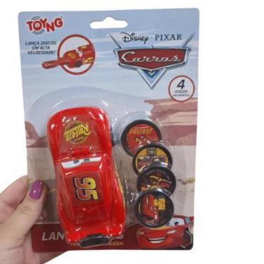 Imagem de Carrinho Mcqueen Disney Lança Discos com Carro e Disco Toyng