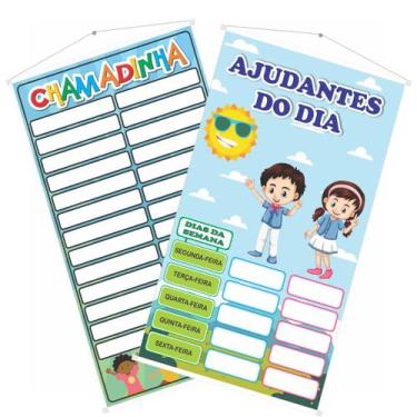 Imagem de 2 Banner Pedagógico Escolar Chamadinha e Ajudantes do Dia  - OC Shop