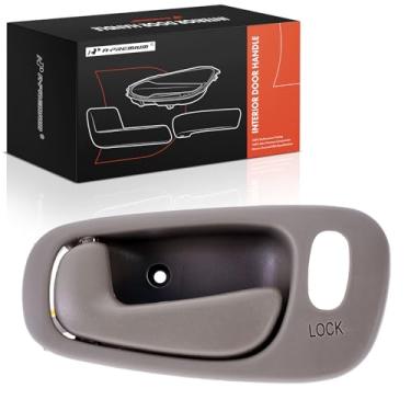 Imagem de A-Premium Maçaneta interior do lado do motorista dianteiro esquerdo compatível com Toyota Corolla e Chevrolet Prizm, 1998 1999 2000 2001 2002, bege, com fechaduras elétricas, substituição #