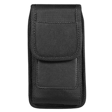 Imagem de Coldre de telefone resistente para Samsung Galaxy S21 5G S20 5G S23 S22 S10 Note 10 A10e A01 XCover 4s iPhone 14 13 12 11 Pro XS XR X Pixel 6a 5 BLU G50 Nylon celular clipe para cinto bolsa