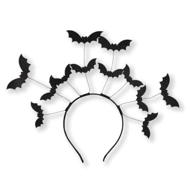 Imagem de hhdatc 1 Pc Halloween Headband – 12 Sparkling Bats，Halloween Hair Accessories Bat Headband for Halloween Costume Cosplay Accessories Halloween Decorations Party