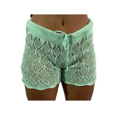 Imagem de Shorts Feminino Saída De Praia Transparente R01 - Fanáticos Por Cintas