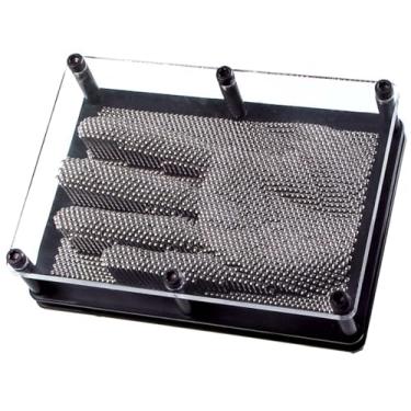 Imagem de Toysmith: Classic Pin Art, Moveable Metal Pins to Create 3D Images, Great Conversation Piece, Suitable for Home or the Office, For Ages 8 and up, Black/Sliver, 5-10 years