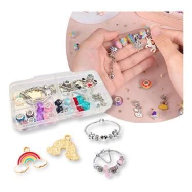 Imagem de Pulseira Com Berloques Feminina Menina Infantil Juvenil Glow Pingente 