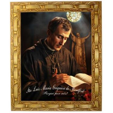 Imagem de Quadro São Luiz Montfort, Mod. 02, Tam. 30x25cm. Angelus - Dom Geraldo