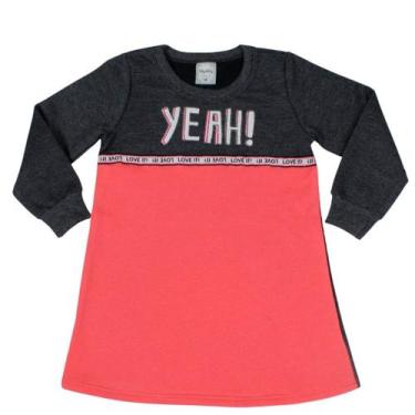 Imagem de Vestido Infantil Moletom Inverno Flanelado 1 Ao 3 Qualidade - anjo da 