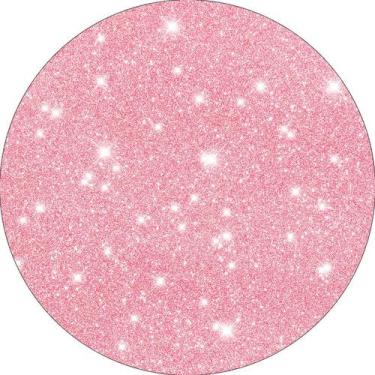 Imagem de Painel De Festa Redondo 1,50x1,50 - Efeito Glitter Rosa Seco com Brilh