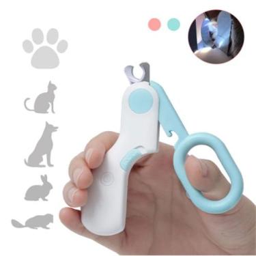 Imagem de Cortador De Unha Gato Com Led Profissional Cachorro Aparador Pet Tesou