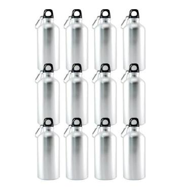 Imagem de Kit 12 Garrafas Chaveiro Mosquetão 400ml Personalizável - Kadê