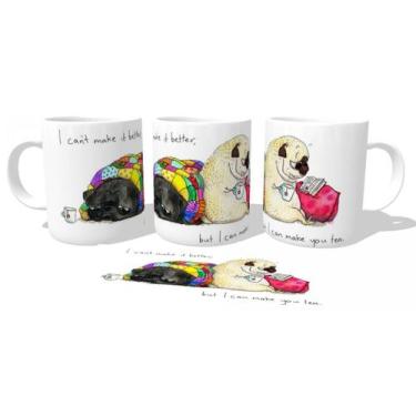 Imagem de Caneca polimero plástico copo I cant make pugs - Empório Dutra