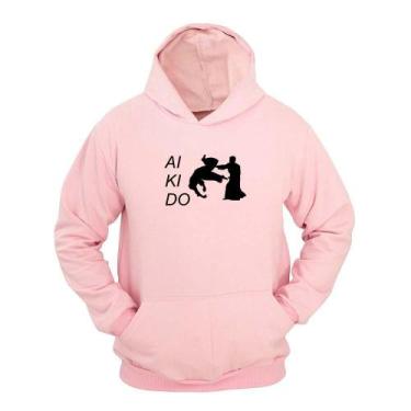 Imagem de Moletom Masculino Canguru com Capuz Estampa Aikido Conforto - Ragor, R