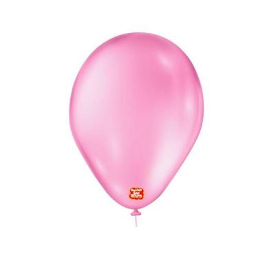 Imagem de Balão de Festa Látex Liso - Rosa Chiclete - 1 unidade - Balões São Roq