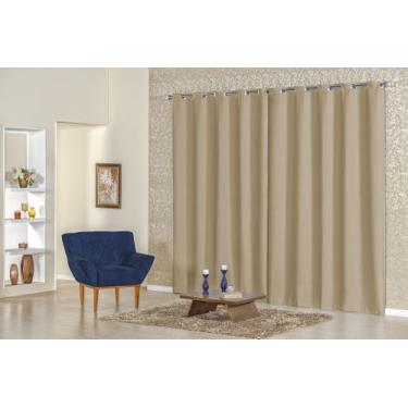 Imagem de cortina grande blackout corta luz 4 metros X 2,70m cortina sala / quar