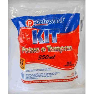 Imagem de Pote Desc Orleplast 350ml Com Tampa 25un