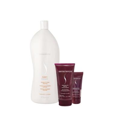 Imagem de Kit Senscience Purify Shampoo Inner Restore Máscara Mostuire Leave-in 