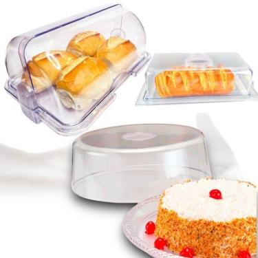 Imagem de KIT Mesa Posta Porta Pão, Porta Bolo, Porta Doces  - KEITA