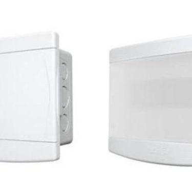 Imagem de Quadro Distribuição Embutir 6/ 8 Disjuntores Tampa Branca - Tigre