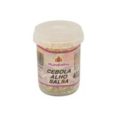 Imagem de Tempero Cebola, Alho e Salsa Pote Mundialho 40g