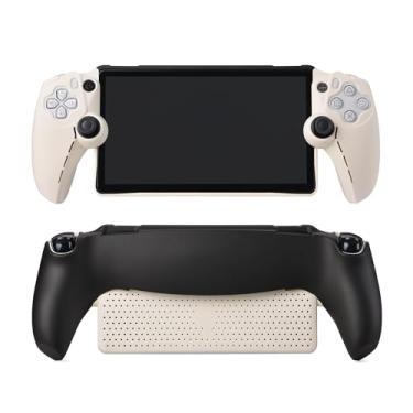 Imagem de UYIYE Capa fina projetada para PlayStation Portal Remote Player (preto + branco)