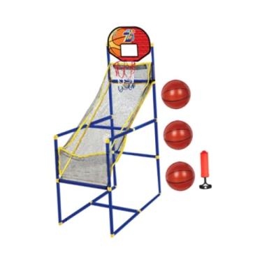 Imagem de kowaku Jogo de basquete arcade infantil brinquedo esportivo, suporte de basquete portátil de aro único para meninos e meninas adolescentes, com 3 Bolas