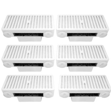 Imagem de Rinakou Pacote Com 6 Filtros Em Forma De T, Filtro De Água Para Fonte De Água Para Animais De Estimação, Recarga Compatível Com Pioneer Mini Vortex E Swan, Fonte De Água Para Animais De Estimação, Peç