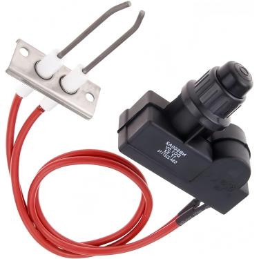 Imagem de BGD Kit de ignição dupla ignição eletrônica serve para lareira a gás, forno, aquecedor, ignição de cozinha, fio de ignição eletrônico comprimento 450 mm