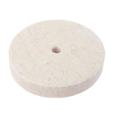 Imagem de Broca Roda de Moagem Roda de Polimento Feltro Lã Almofada de Polimento Disco Abrasivo para Rebarbadora de Bancada Ferramenta Rotativa, 100mm