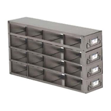 Imagem de Argos Technologies RDS2544A Rack vertical para gaveta de freezer para caixa deslizante de 25 lugares, capacidade de 16 caixas, 38 cm de comprimento, 16 cm de altura, 15 cm de largura