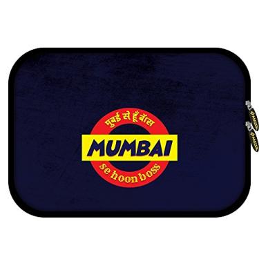 Imagem de AMZER 8,5 polegadas Designer de Neoprene Manga para Tablet, iPad, Fire HD 8 com 5 Peças Kit de Limpeza de Tela e Organizador de Fone de Ouvido - Mumbai Se Hu Boss (AMZ501040148001)