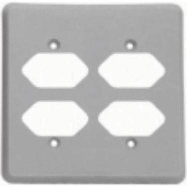 Imagem de Placa Perlex 4X4 (4 Tomadas) 13Pl22T
