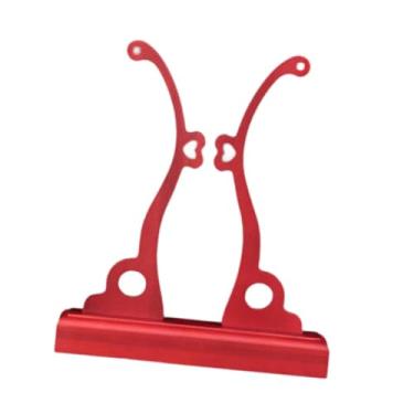 Imagem de UGPLM Suporte chinês de ventilador de ventilador de mão stand papel de ventilador oriental home suprimentos domésticos titular de ventilador elegante stand, Madeira Grande Vermelha