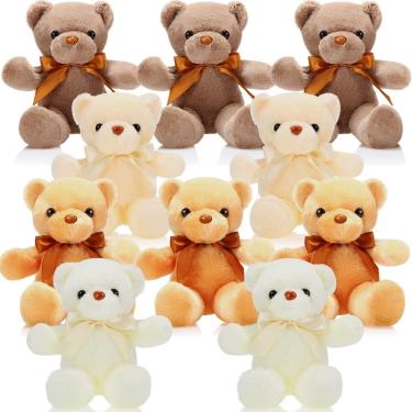 Imagem de Bichos de pelúcia Skylety Bears, 10 peças de brinquedo de pelúcia macio de 30 cm
